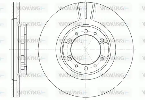 спирачен диск WOKING D6462.10