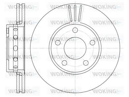 спирачен диск WOKING D6463.10
