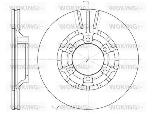 спирачен диск WOKING D6464.10