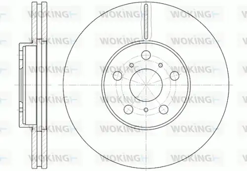 спирачен диск WOKING D6465.10