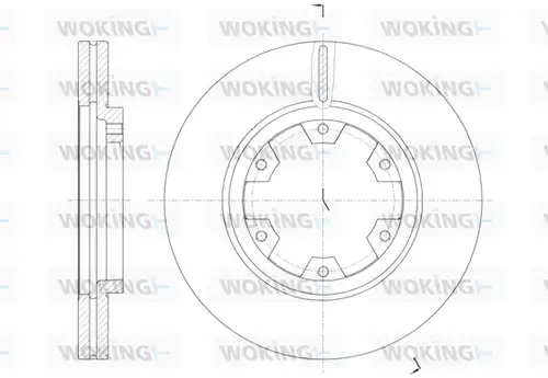 спирачен диск WOKING D6466.10