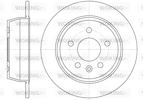 спирачен диск WOKING D6471.00