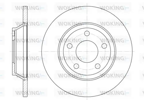 спирачен диск WOKING D6472.00