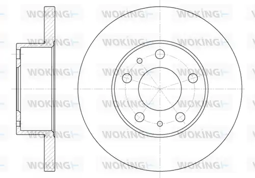 спирачен диск WOKING D6473.00