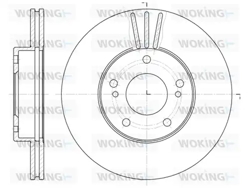 спирачен диск WOKING D6474.10