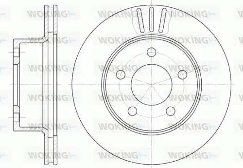 спирачен диск WOKING D6475.10