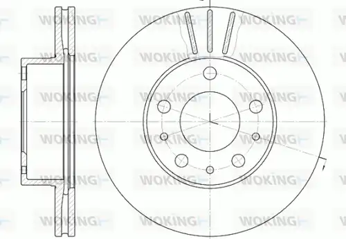 спирачен диск WOKING D6476.10