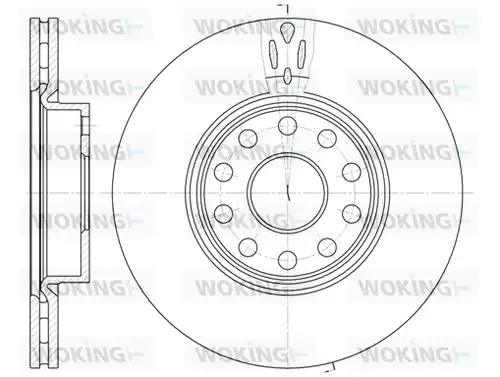 спирачен диск WOKING D6478.10