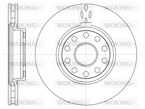 спирачен диск WOKING D6479.10