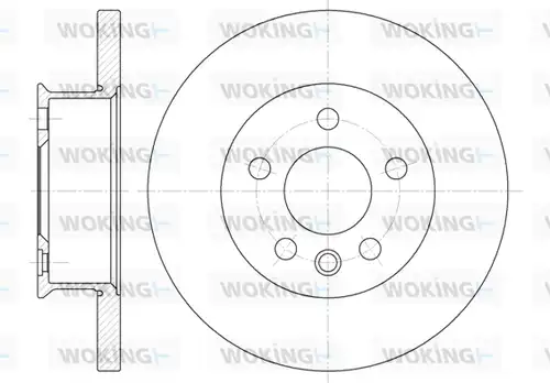 спирачен диск WOKING D6481.00