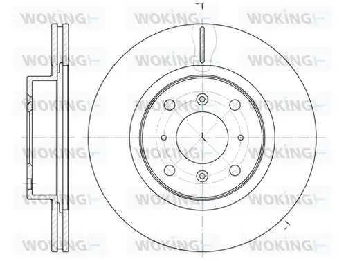 спирачен диск WOKING D6484.10