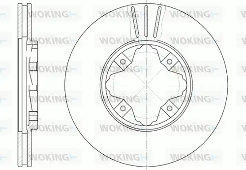 спирачен диск WOKING D6485.10