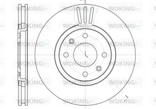 спирачен диск WOKING D6486.10