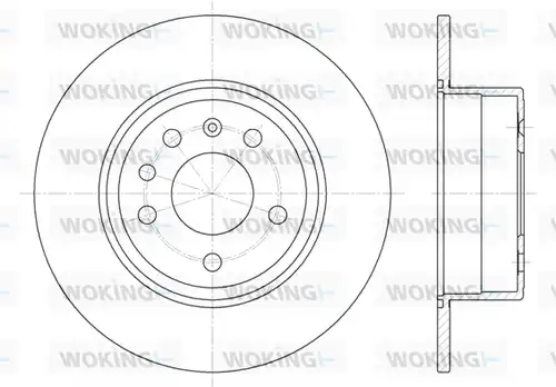 спирачен диск WOKING D6487.00