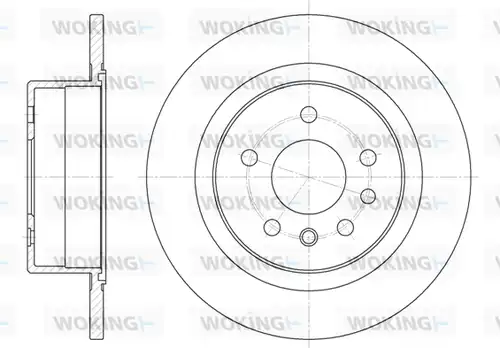 спирачен диск WOKING D6488.00