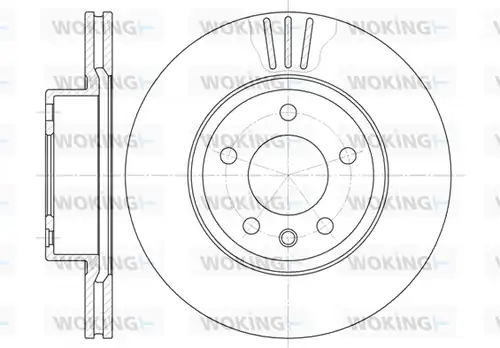 спирачен диск WOKING D6490.10