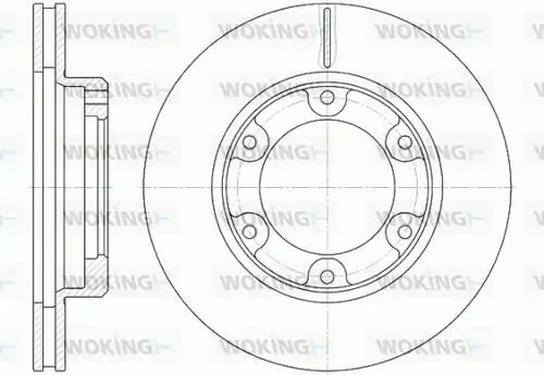 спирачен диск WOKING D6491.10