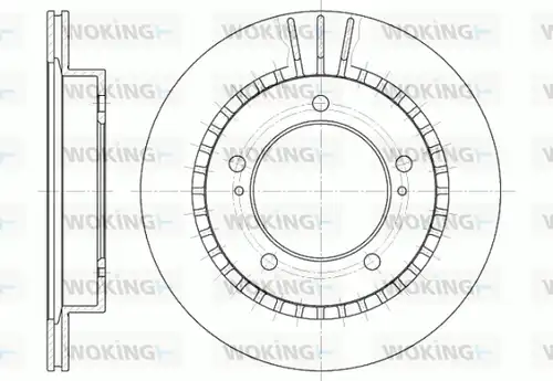 спирачен диск WOKING D6492.10