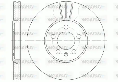 спирачен диск WOKING D6493.10