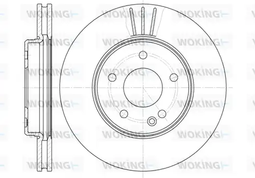 спирачен диск WOKING D6495.10