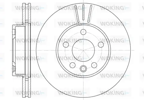 спирачен диск WOKING D6496.10