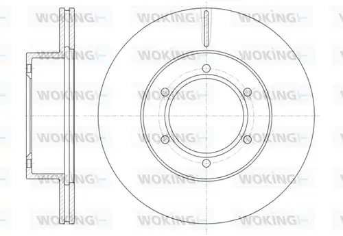 спирачен диск WOKING D6497.10