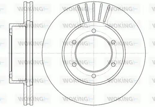 спирачен диск WOKING D6501.10