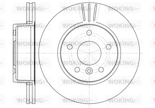 спирачен диск WOKING D6503.10
