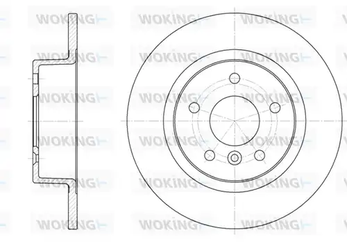 спирачен диск WOKING D6506.00