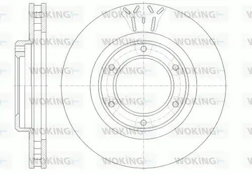 спирачен диск WOKING D6507.10