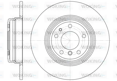 спирачен диск WOKING D6510.00