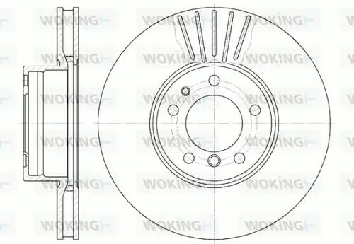 спирачен диск WOKING D6511.10