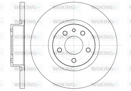 спирачен диск WOKING D6512.00