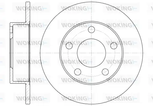 спирачен диск WOKING D6513.00