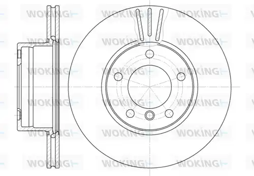 спирачен диск WOKING D6514.10