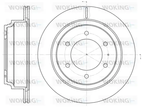 спирачен диск WOKING D6515.10