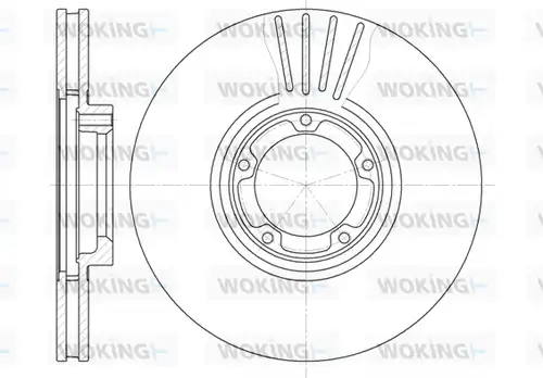 спирачен диск WOKING D6518.10