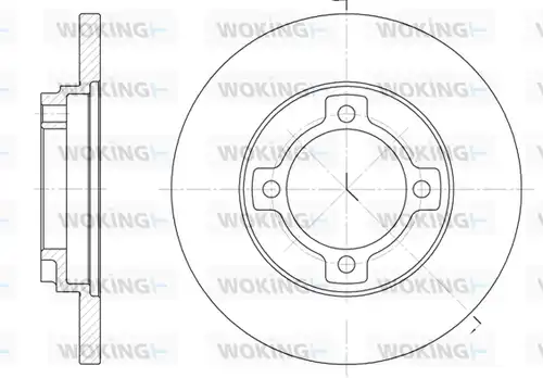 спирачен диск WOKING D6522.00