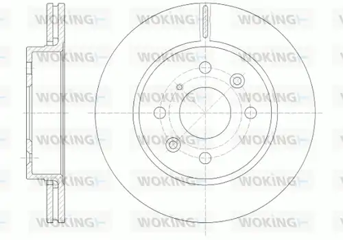 спирачен диск WOKING D6523.10