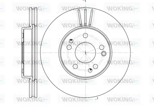 спирачен диск WOKING D6524.10