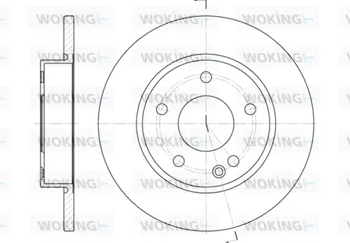 спирачен диск WOKING D6526.00