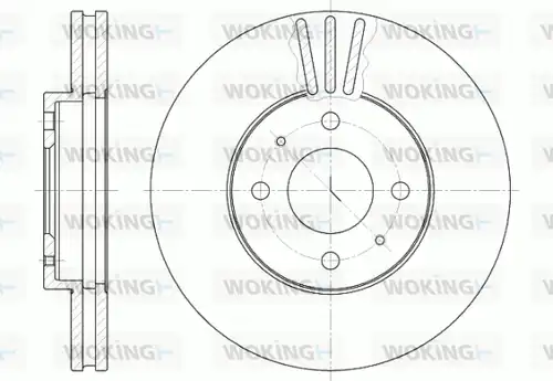 спирачен диск WOKING D6530.10