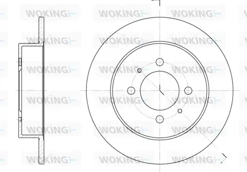 спирачен диск WOKING D6531.00