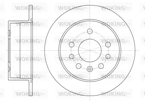 спирачен диск WOKING D6532.00