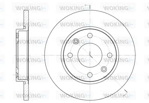 спирачен диск WOKING D6535.00