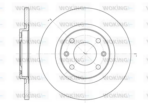 спирачен диск WOKING D6536.00