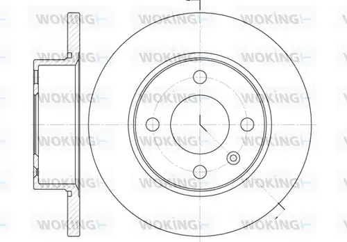 спирачен диск WOKING D6538.00