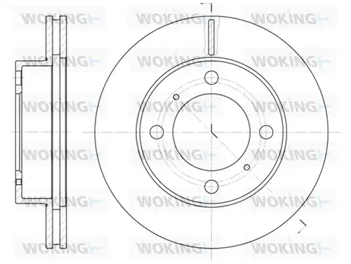 спирачен диск WOKING D6539.10