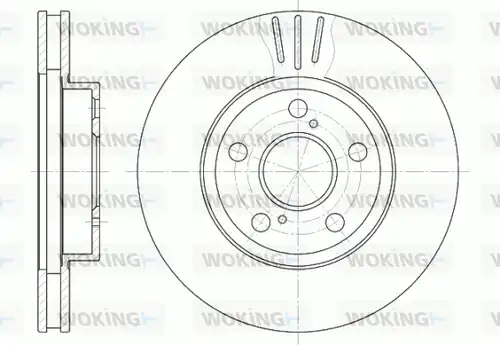 спирачен диск WOKING D6540.10