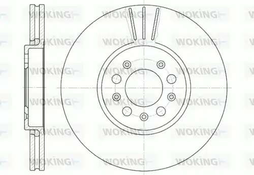 спирачен диск WOKING D6544.10